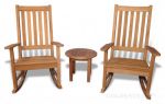 Teak Porch Rocking Chair Set