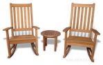 Teak Porch Rocking Chair Set